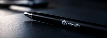 Professional desk with pen